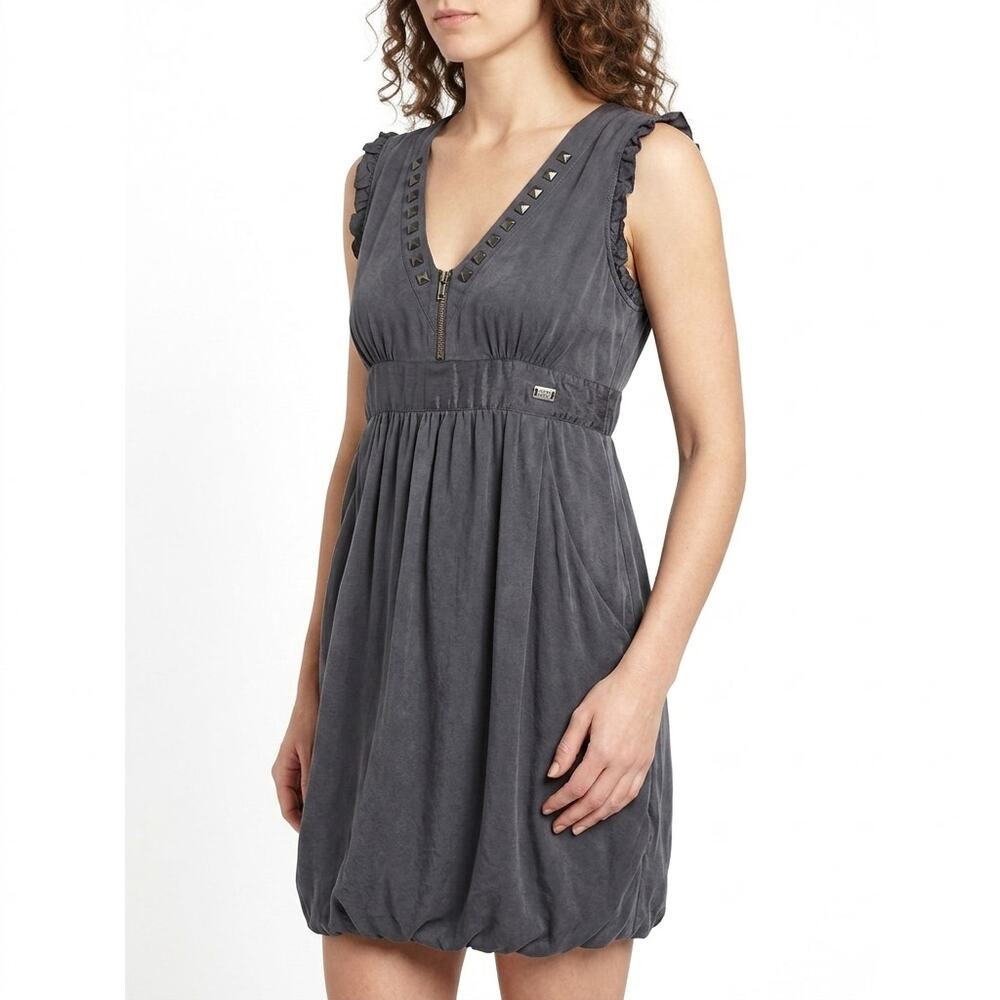 Miss Sixty Diamond Gray Short Dress Women Size S